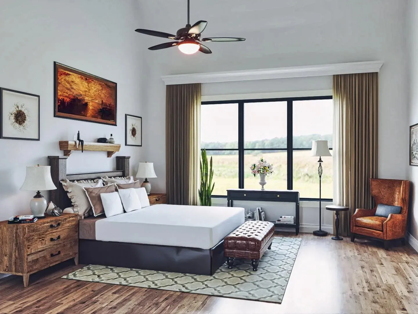 Spacious Three-Bedroom Home with Stone Exterior