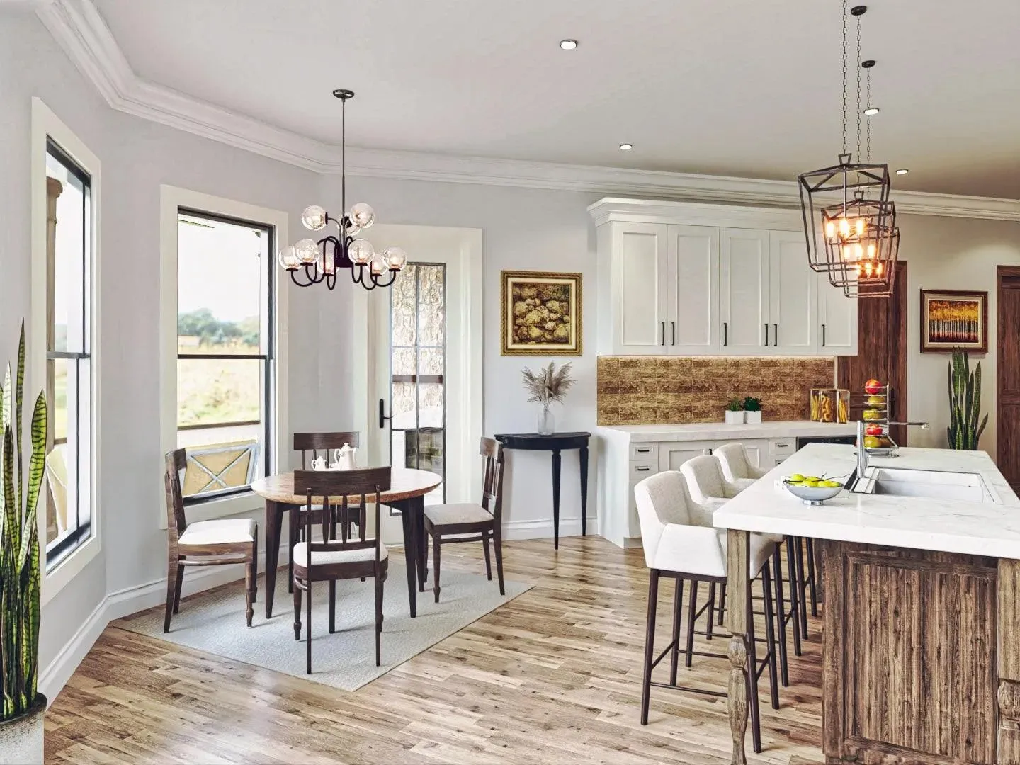 Spacious Three-Bedroom Home with Stone Exterior