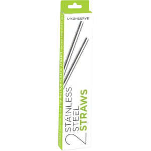 Stainless Steel Straws 2-Pack
