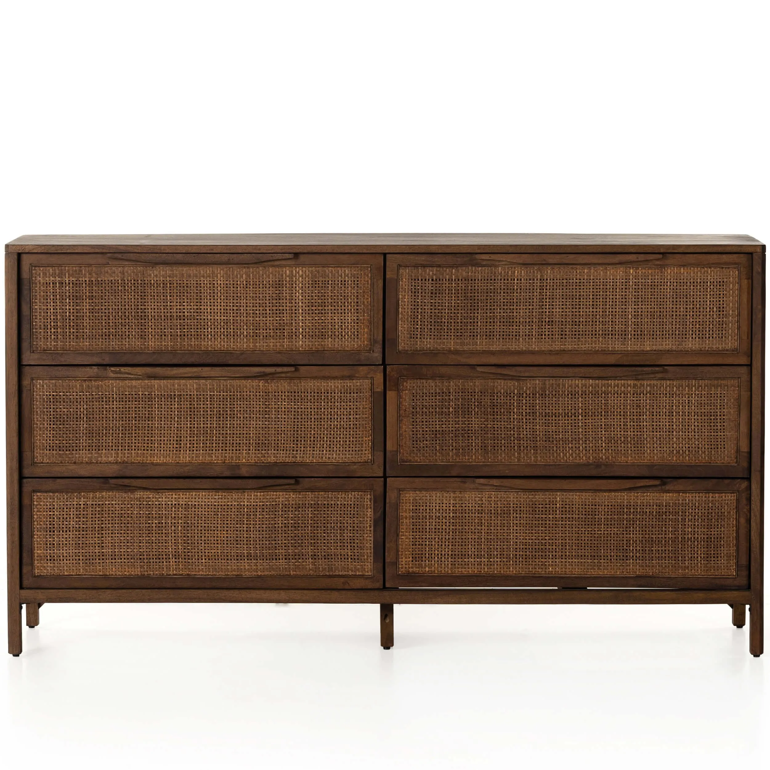 Sydney 6 Drawer Dresser, Brown Wash