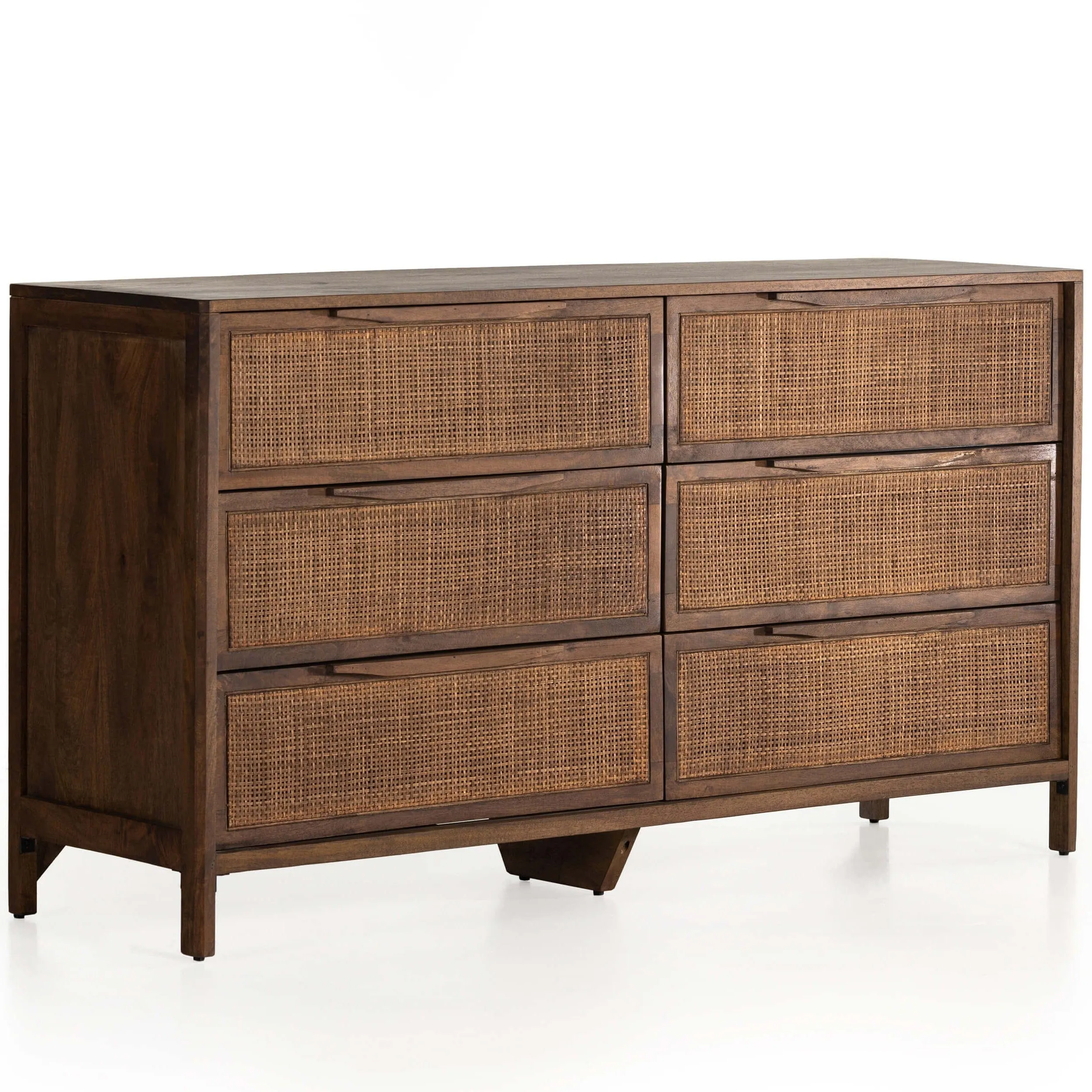 Sydney 6 Drawer Dresser, Brown Wash