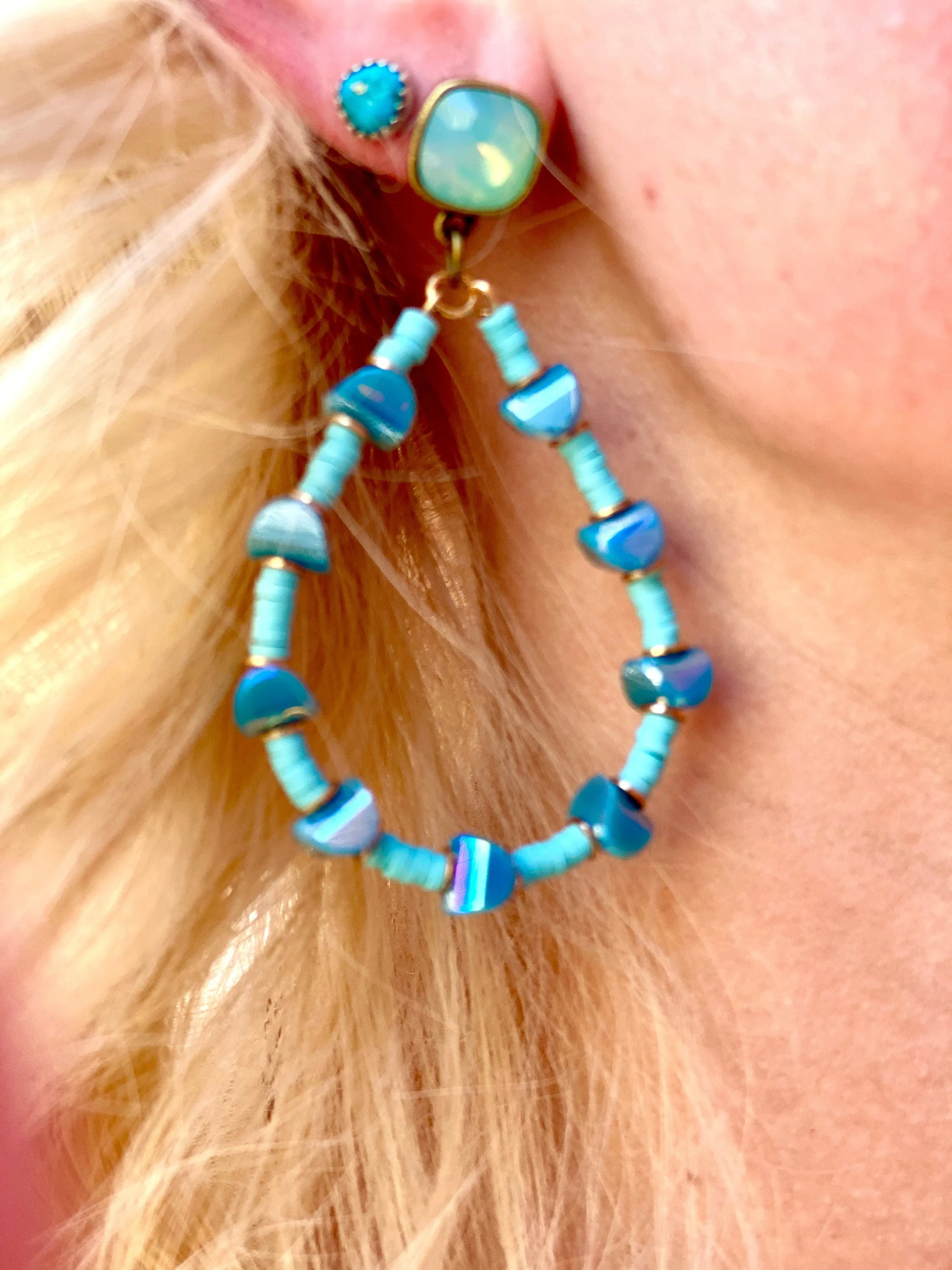 The Pink Panache Oceans Turquoise Earring