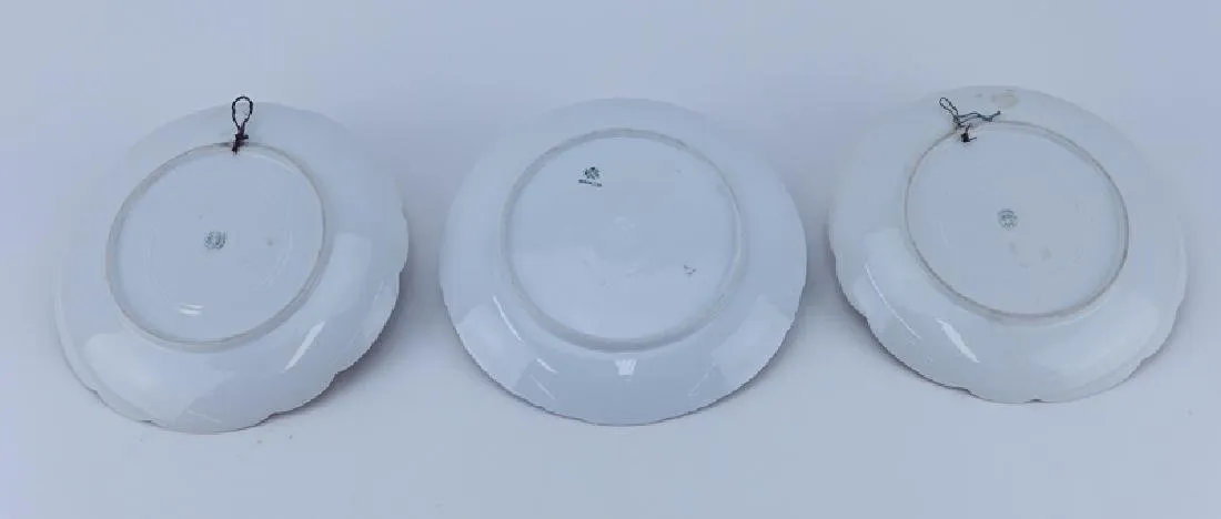 Three (3) Antique Limoges and Rosenthal Porcelain Cabinet Plates.