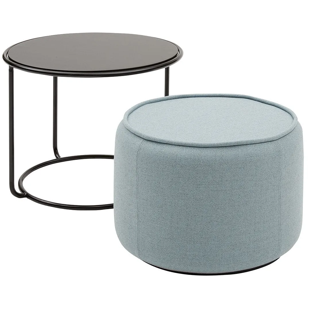 Tom Pouf & Side Table