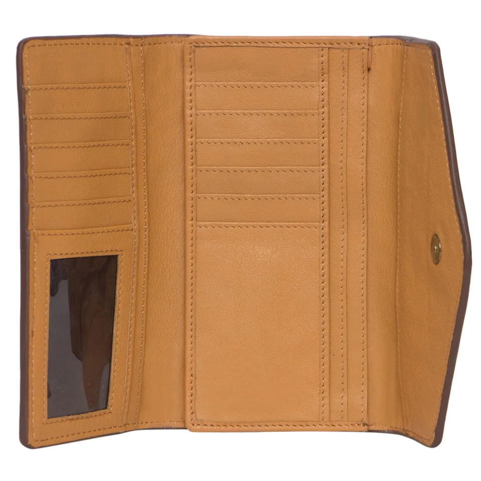 Tooling Leather Trifold Cowhide Wallet
