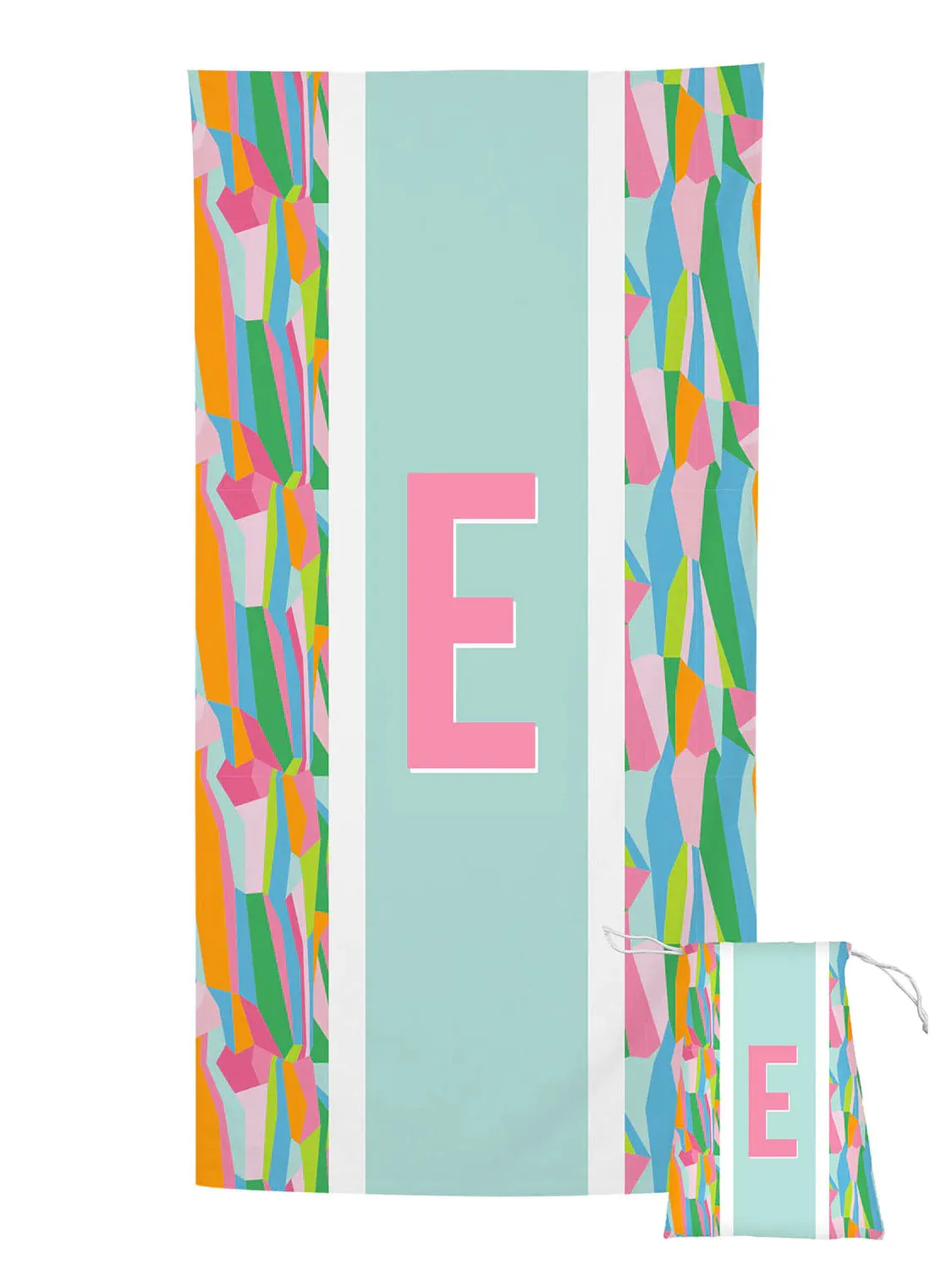 Tropical Initial Quick Dry Towel
