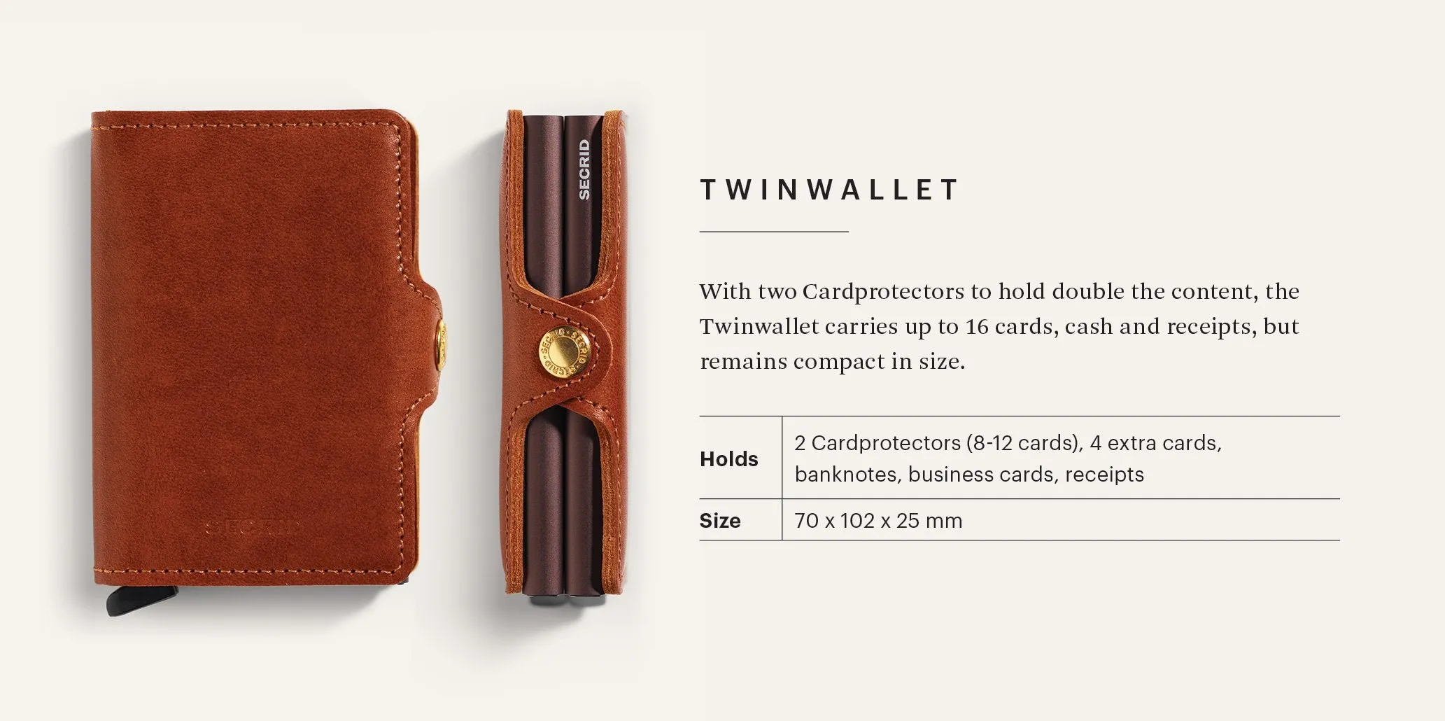 Twinwallet | Original Black | by Secrid Wallets