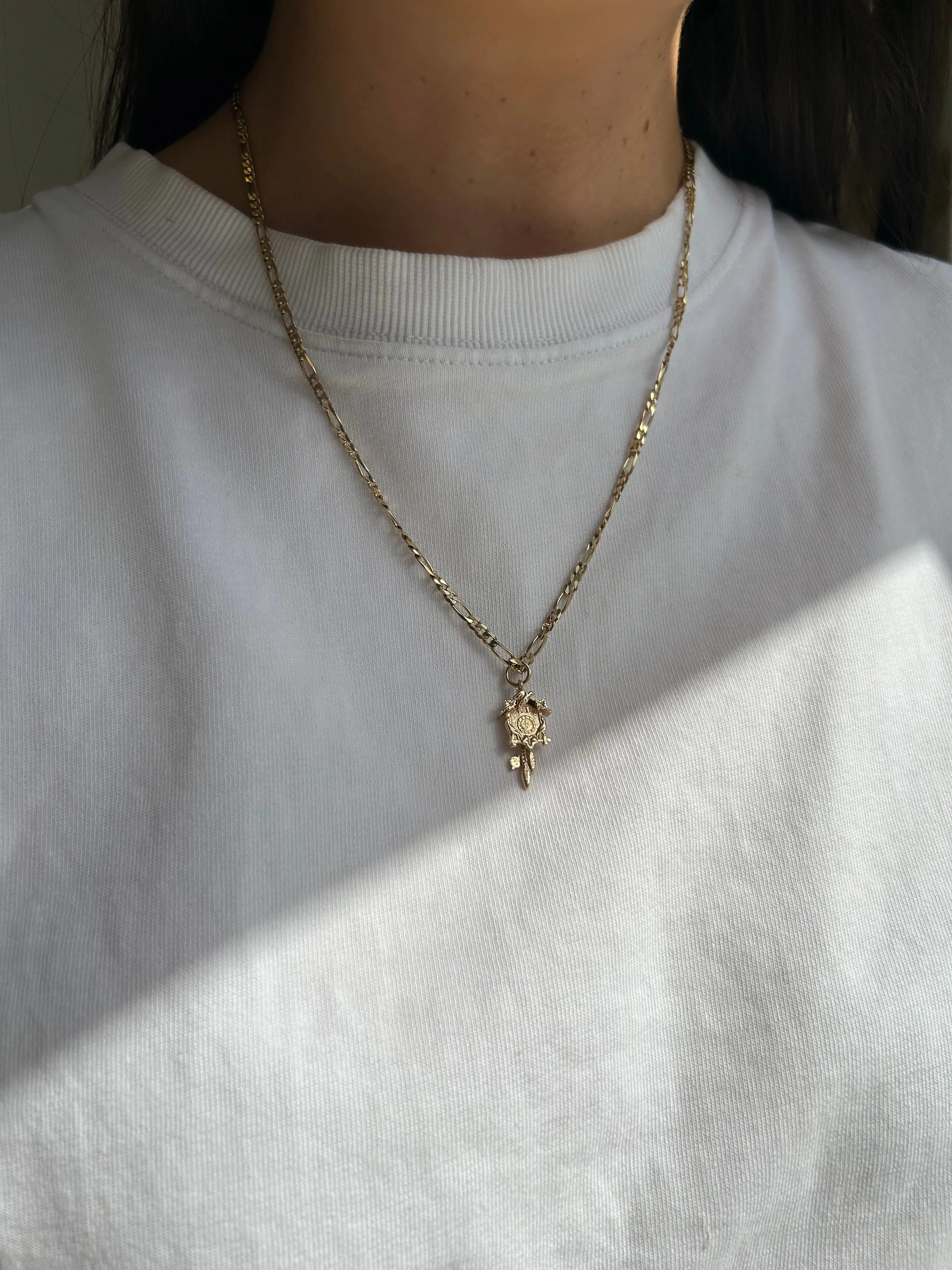 Vintage 9ct Yellow Gold Cuckoo Clock Charm