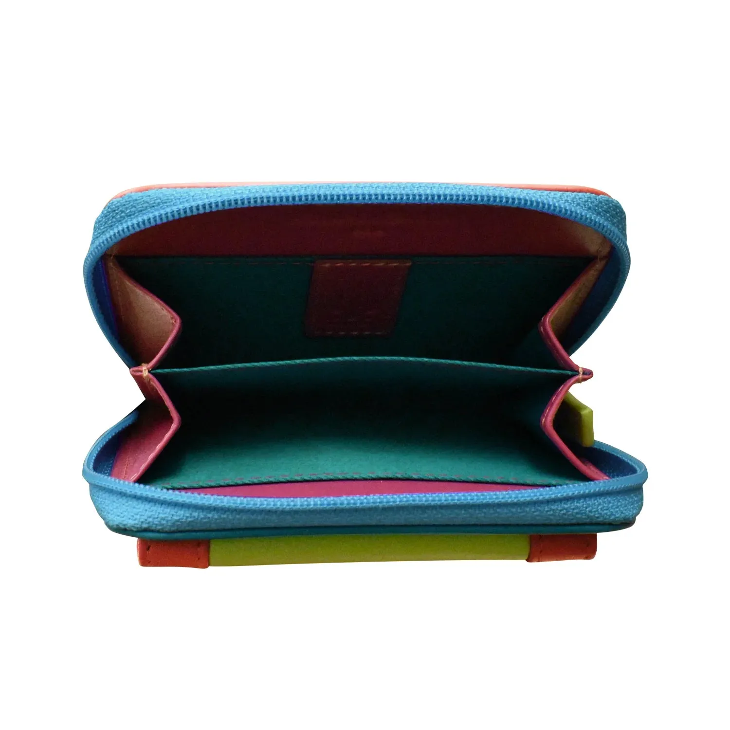 Wallet Small Flap Pocket Card Holder Paradise Multi Leather RFID Blocking 6239