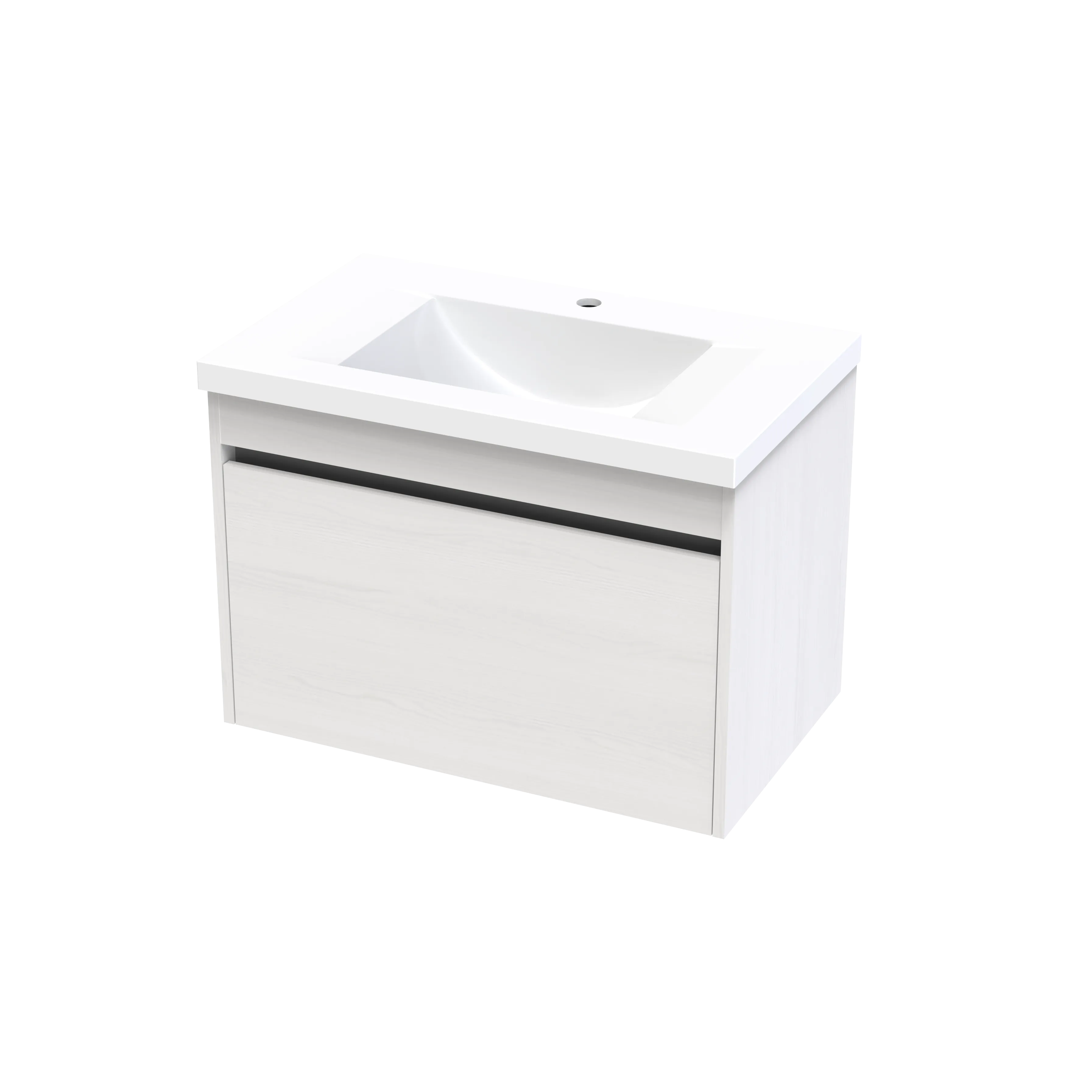 Wave Syrtari 750 1 Drawer Wall Vanity