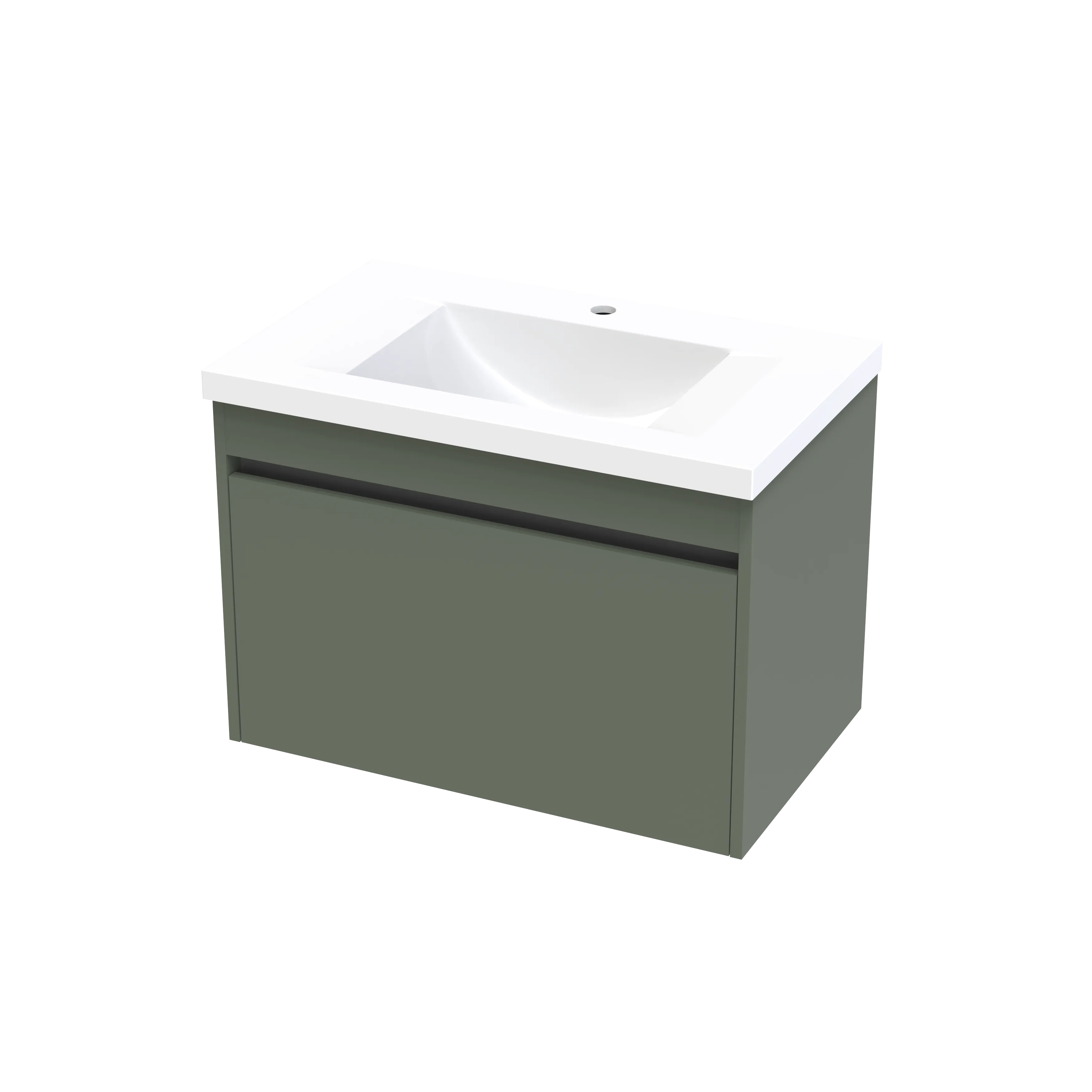 Wave Syrtari 750 1 Drawer Wall Vanity