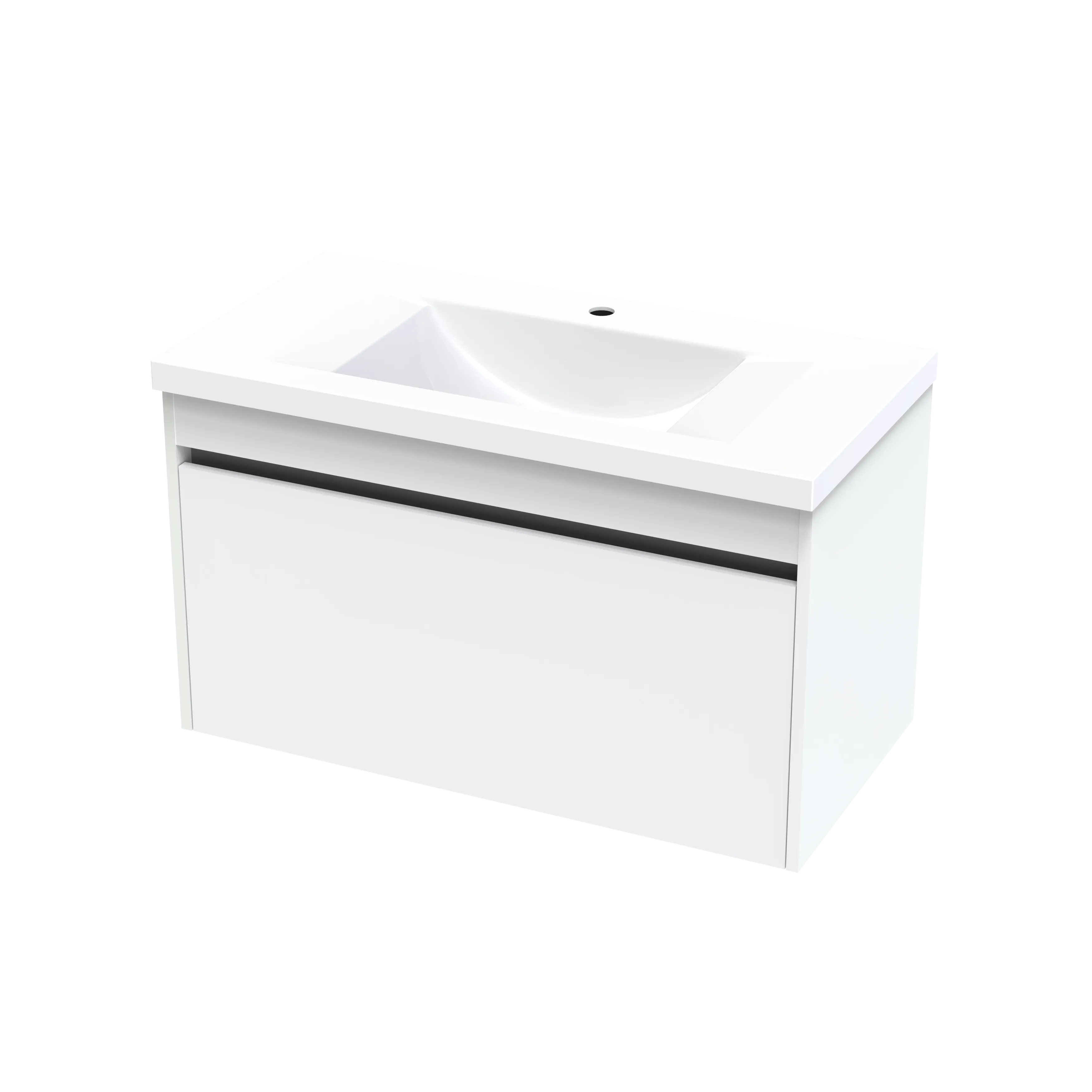 Wave Syrtari 900 1 Drawer Wall Vanity