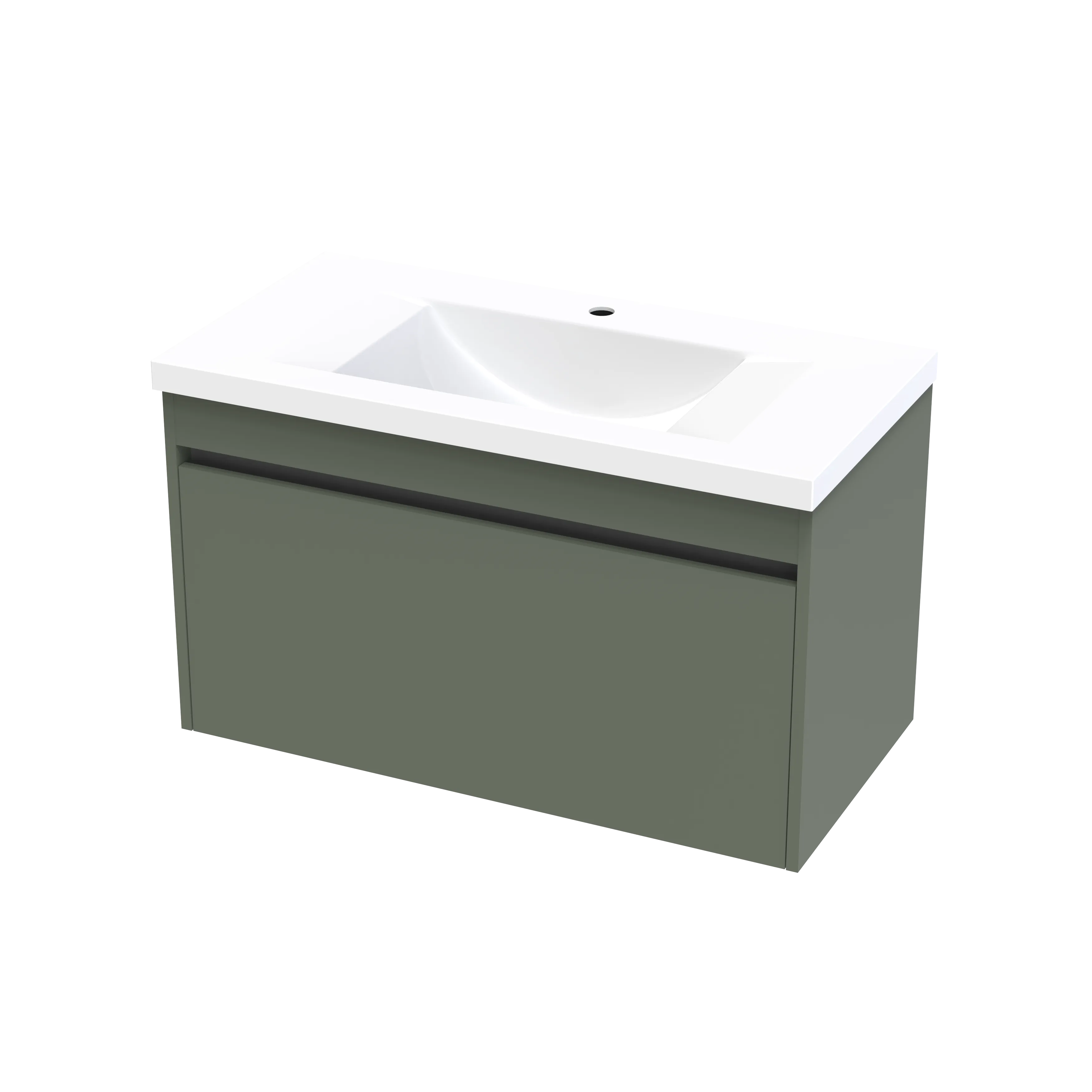 Wave Syrtari 900 1 Drawer Wall Vanity