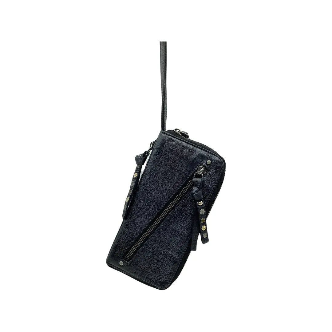 We The Free Poppy Black Wristlet Wallet