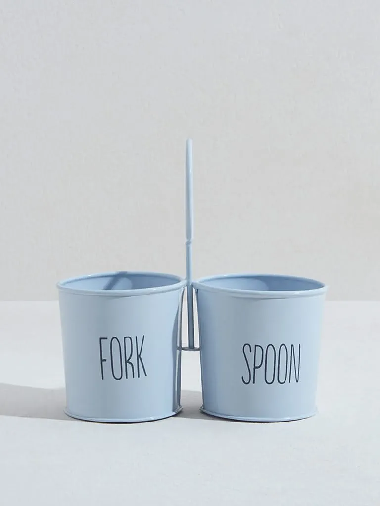 Westside Home Blue Cutlery Caddy