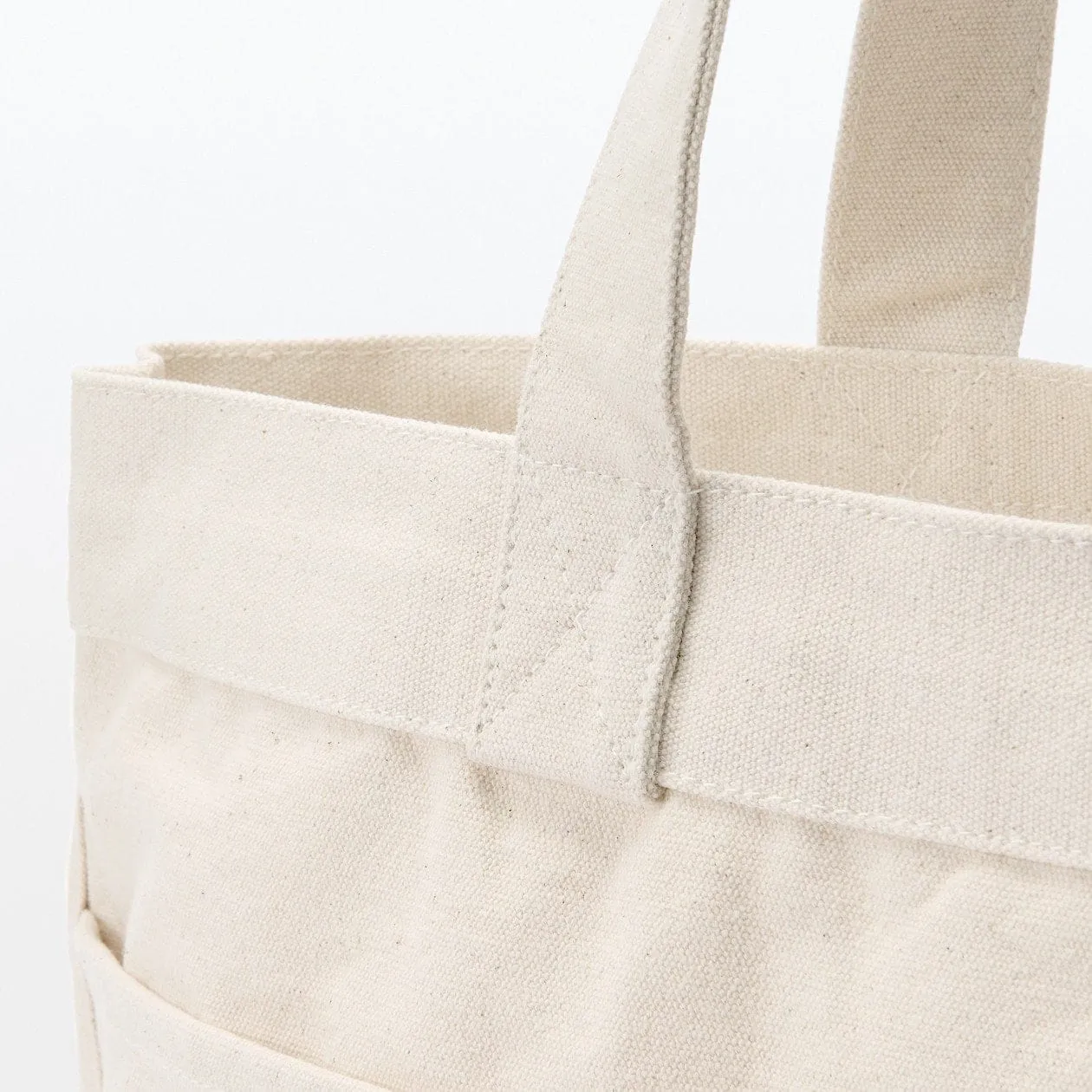 Wide Canvas Tote Bag
