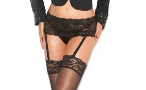 Wide Lace Garterbelt