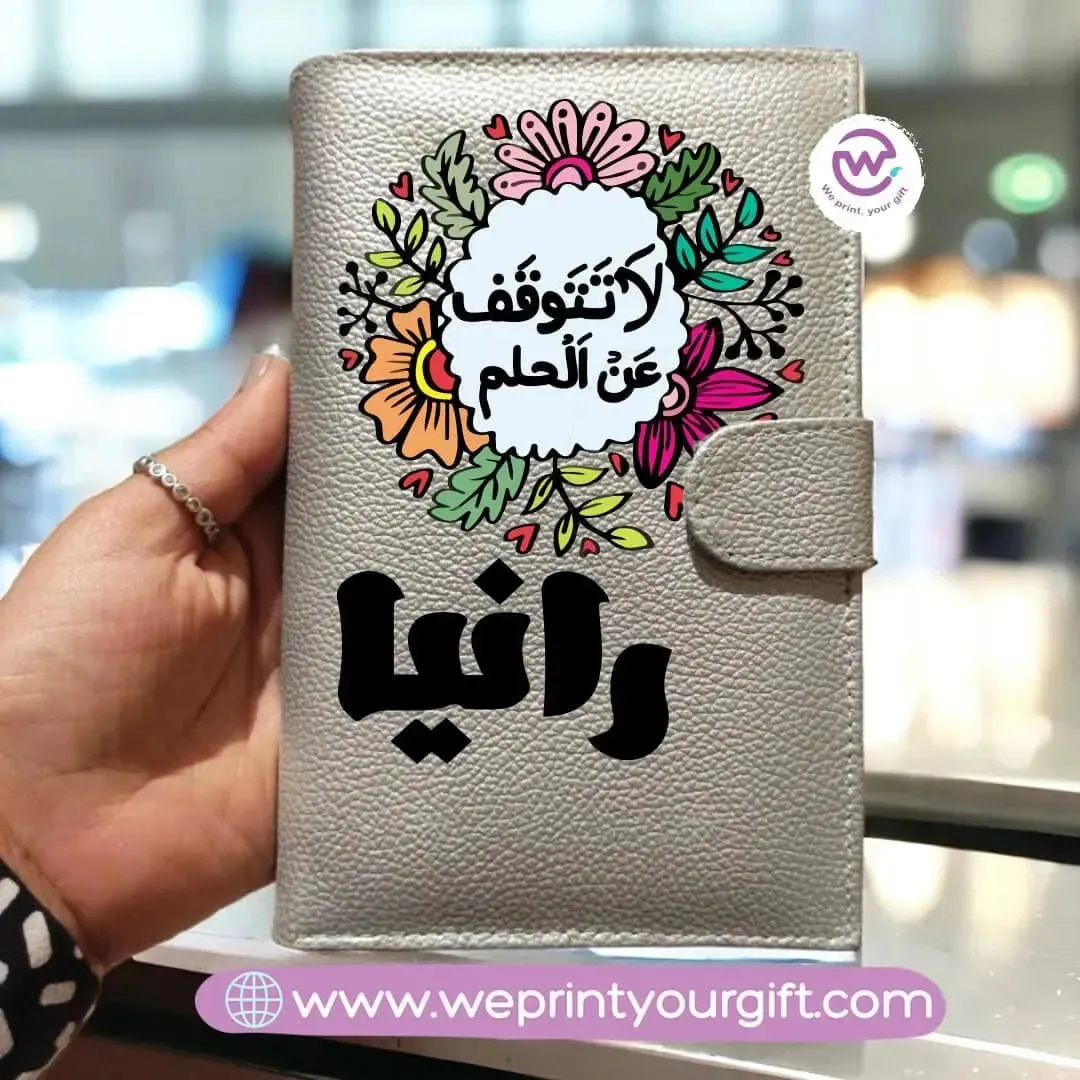Women leather wallet -Motivational designs