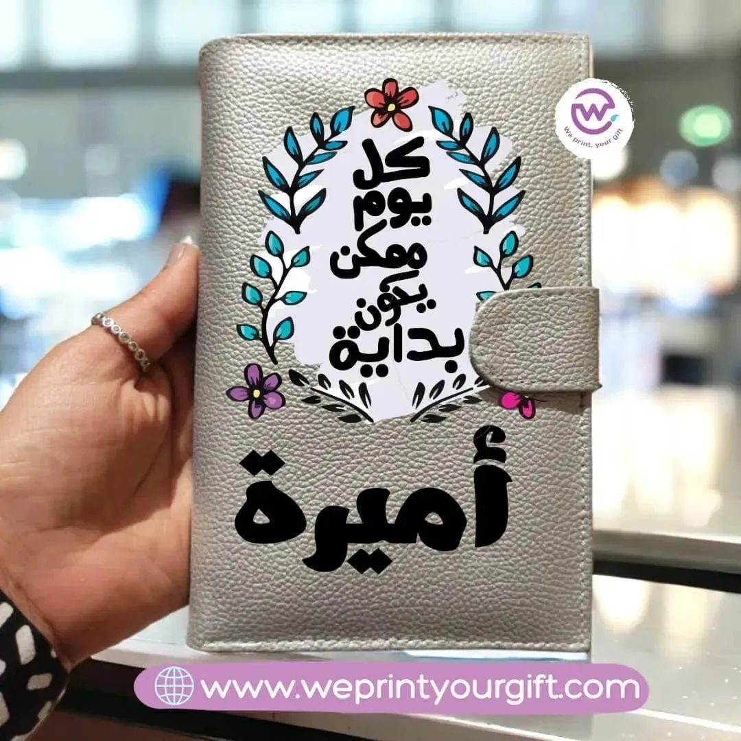 Women leather wallet -Motivational designs