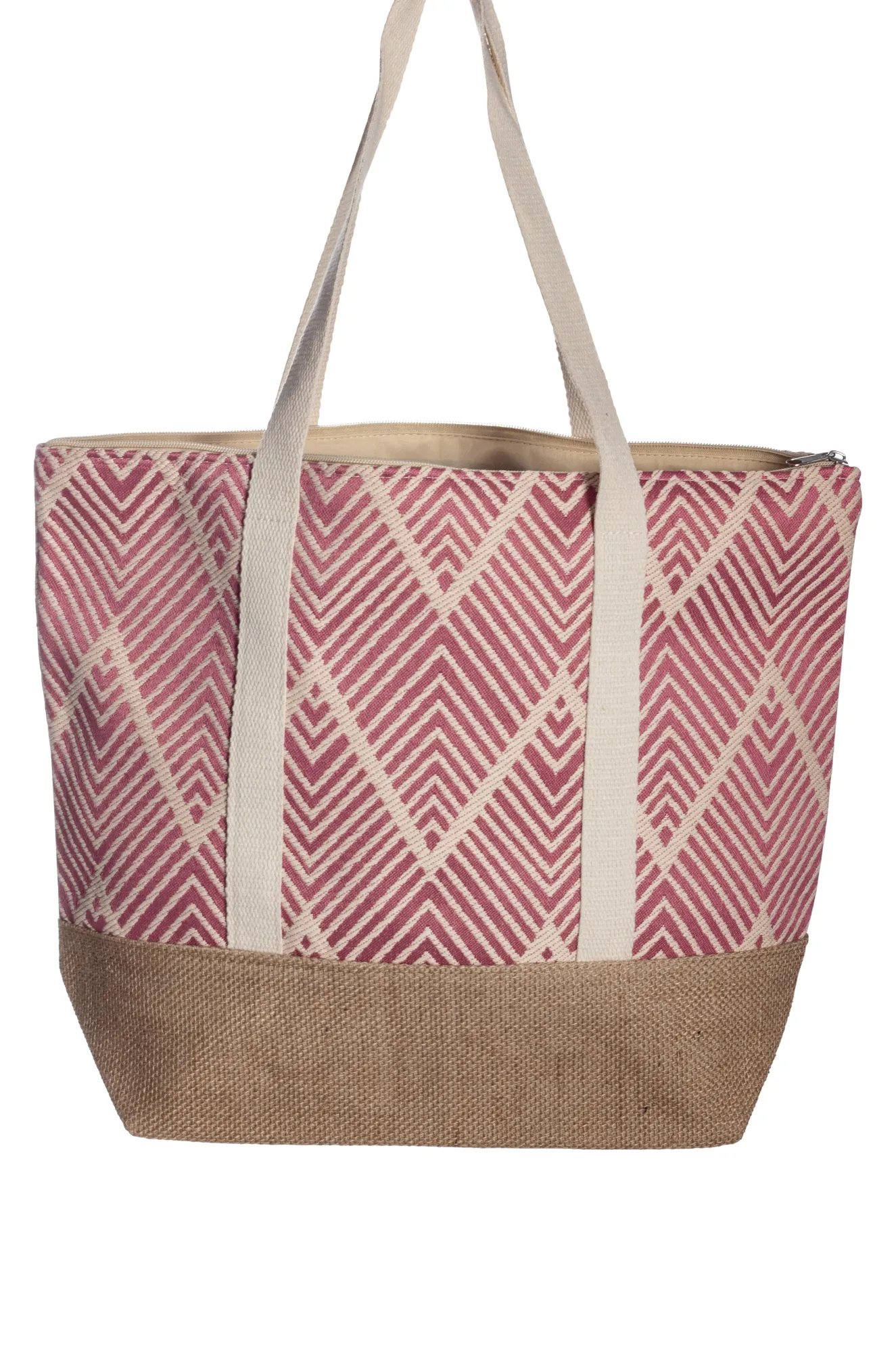 Zig Zag Beach Bag | PINK | 0563YY